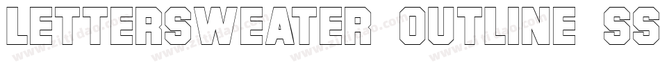 LetterSweater Outline SSi Normal字体转换